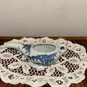 Blue and White antique invalid feeder